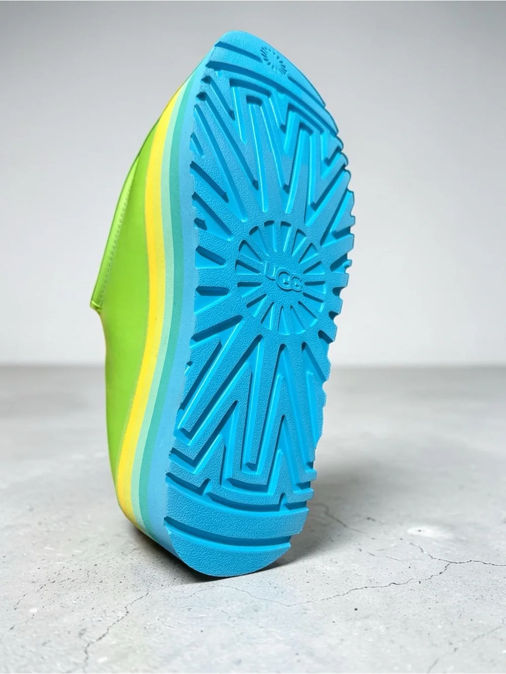 UGG® x ALOK’s URSeen Collection: UNISEX Lime Green Platforms (NWOB)